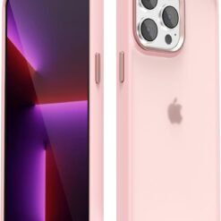 Capa Slim Colorida para iPhone 13 Pro rosa