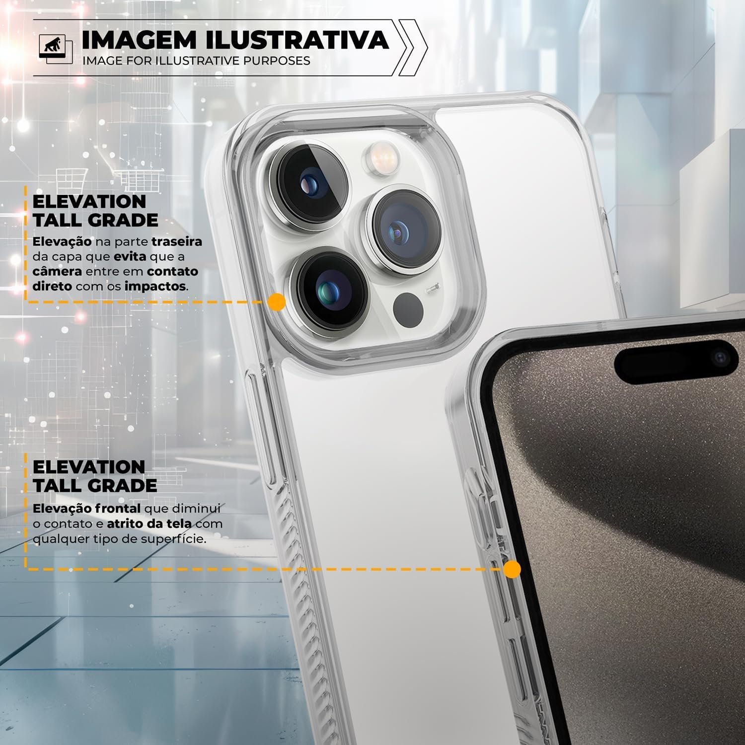 Imagem de Capa Anti-Slip Gshield para iPhone 16 Pro Max - Transparente e Antiderrapante - fragrância árabe