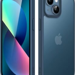 Imagem de Capa Fosca JETech para iPhone 13 de 6,1 Polegadas - Proteção Militar em Azul Tempestade - fragrância árabe
