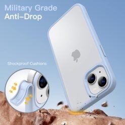 Imagem de Capa Fosca JETech para iPhone 13 de 6,1 Polegadas - Proteção Militar em Azul Celeste - fragrância árabe