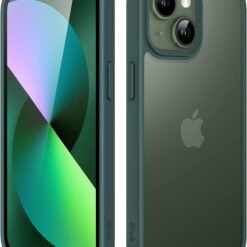Imagem de Capa Fosca JETech para iPhone 13 de 6,1 Polegadas - Proteção Militar em Verde Escuro - fragrância árabe