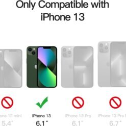 Imagem de Capa Fosca JETech para iPhone 13 de 6,1 Polegadas - Proteção Militar em Verde Escuro - fragrância árabe