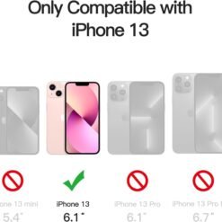 Imagem de Capa Fosca JETech para iPhone 13 de 6,1 Polegadas - Proteção Militar e Antimanchas (Rosa) - fragrância árabe