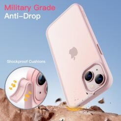 Imagem de Capa Fosca JETech para iPhone 13 de 6,1 Polegadas - Proteção Militar e Antimanchas (Rosa) - fragrância árabe
