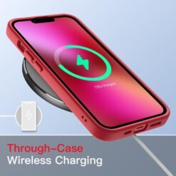 Imagem de Capa Fosca JETech para iPhone 13 de 6,1 Polegadas - Proteção Militar em Vermelho - fragrância árabe