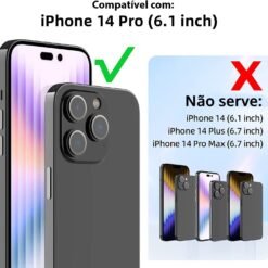 Imagem de Capa Transparente Anti Impacto para iPhone 14 Pro - Tela de 6,1