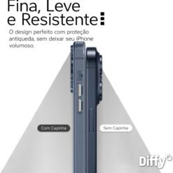 Imagem de Capa Transparente para iPhone 15 - Design Fino com Botões Metalizados e Proteção de Câmera | Clean Case - Diffy - fragrância árabe