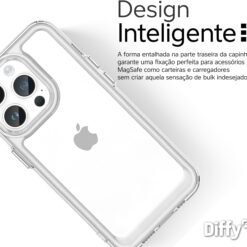 Imagem de Capa Transparente para iPhone 15 - Design Fino com Botões Metalizados e Proteção de Câmera | Clean Case - Diffy - fragrância árabe