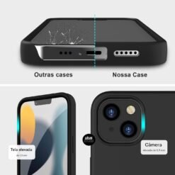 Imagem de Capa Anti Impacto Premium para iPhone 16 em Silicone Aveludado (LILÁS) - fragrância árabe