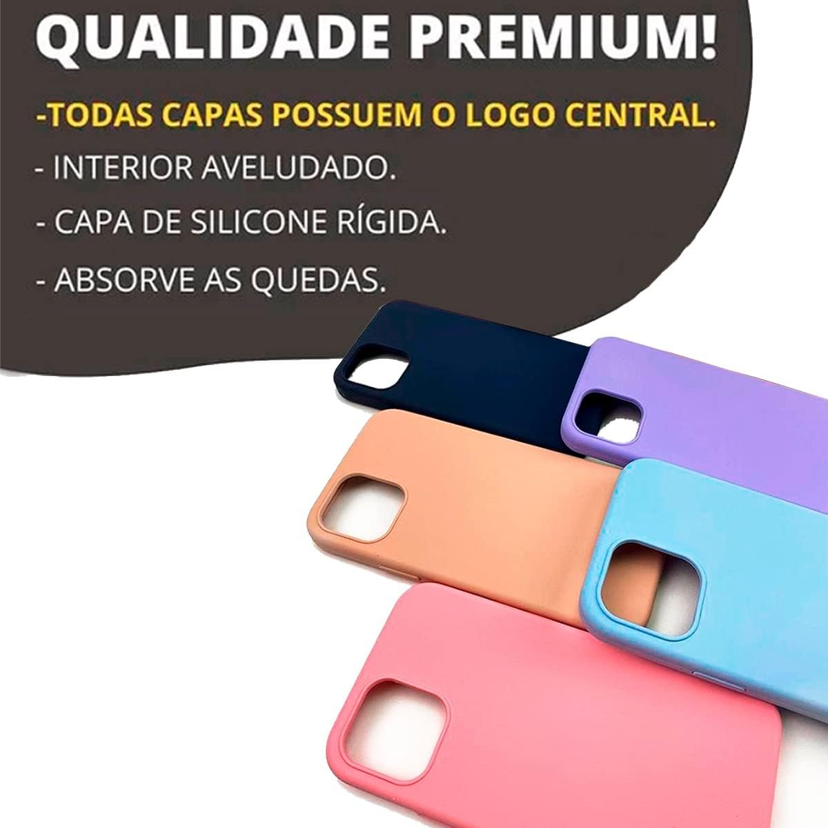 Imagem de Capinha Colorida Premium Compatível com iPhone 14 - Azul Claro - fragrância árabe