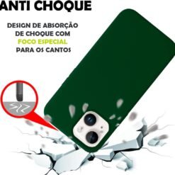 Imagem de Capinha Colorida para iPhone 14 - Verde Escuro - ONYK - fragrância árabe