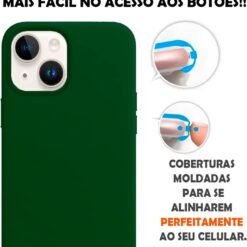 Imagem de Capinha Colorida para iPhone 14 - Verde Escuro - ONYK - fragrância árabe