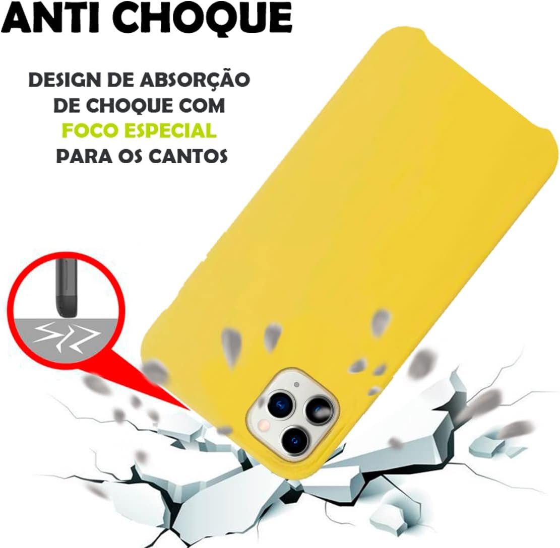 Imagem de Capinha Colorida Premium para iPhone 14 PRO MAX - Amarela - fragrância árabe