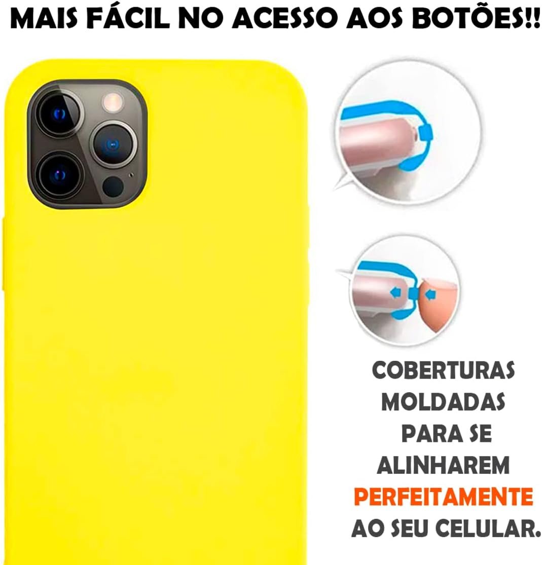 Imagem de Capinha Colorida Premium para iPhone 14 PRO MAX - Amarela - fragrância árabe