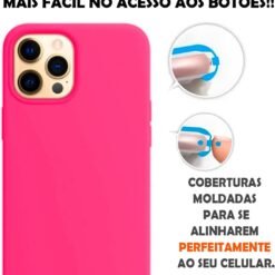 Imagem de Capinha Colorida Premium para iPhone 14 Pro Max - Rosa Pink - fragrância árabe