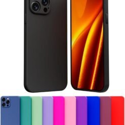 Imagem de Capa de Silicone Aveludada para Apple iPhone 16 PRO com Proteção de Câmera - NOBRE STORE (Vermelho) - fragrância árabe