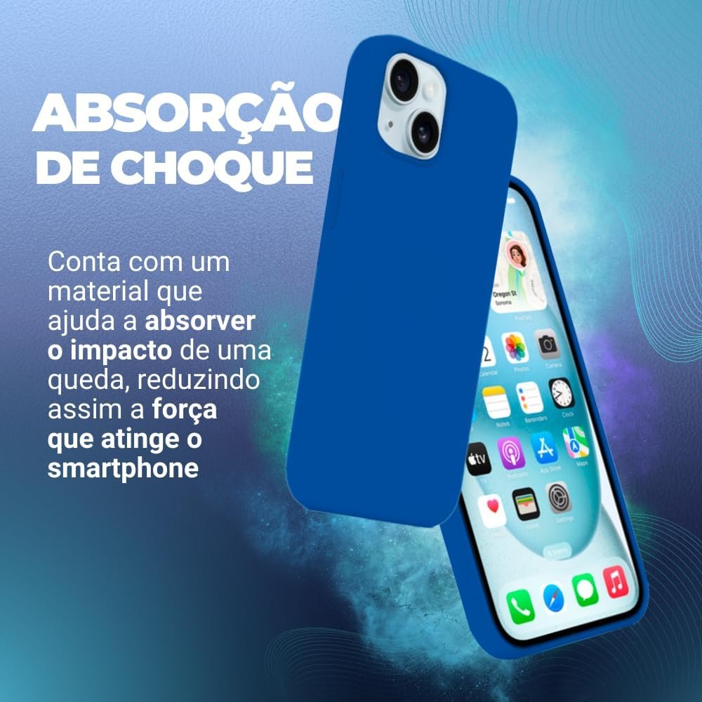 Imagem de Capinha Premium para iPhone 15 - Azul Royal - fragrância árabe