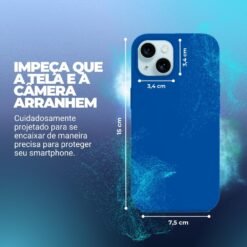 Imagem de Capinha Premium para iPhone 15 - Azul Royal - fragrância árabe