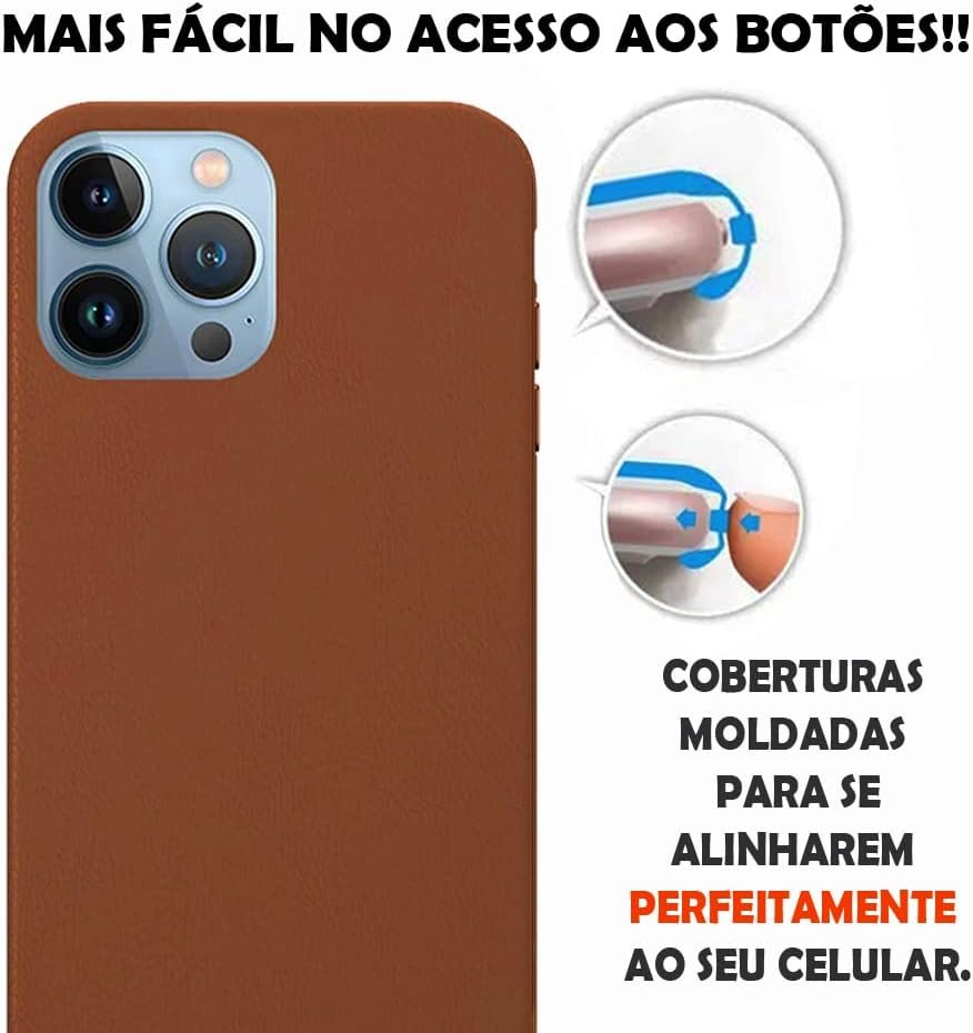 Imagem de Capinha Slim Colorida Premium para iPhone 13 Pro - Marrom - fragrância árabe