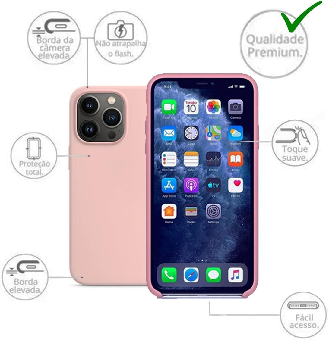 Imagem de Capinha Slim Colorida para iPhone 13 Pro - Rosa Claro - fragrância árabe