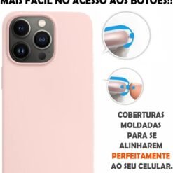 Imagem de Capinha Slim Colorida para iPhone 13 Pro - Rosa Claro - fragrância árabe