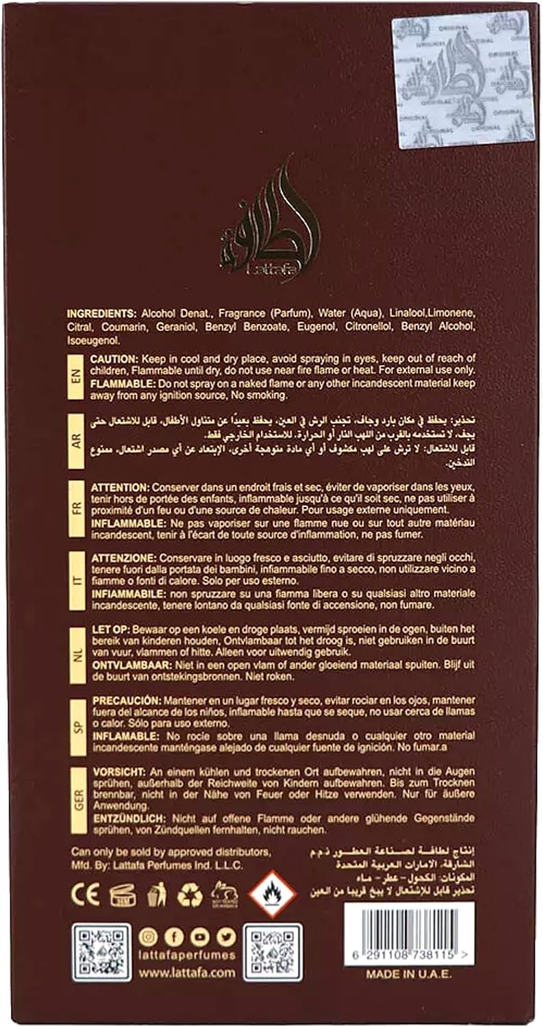 Imagem de Lattafa Pride Eternal Oud - Eau de Parfum Unissex 100 ml - fragrância árabe