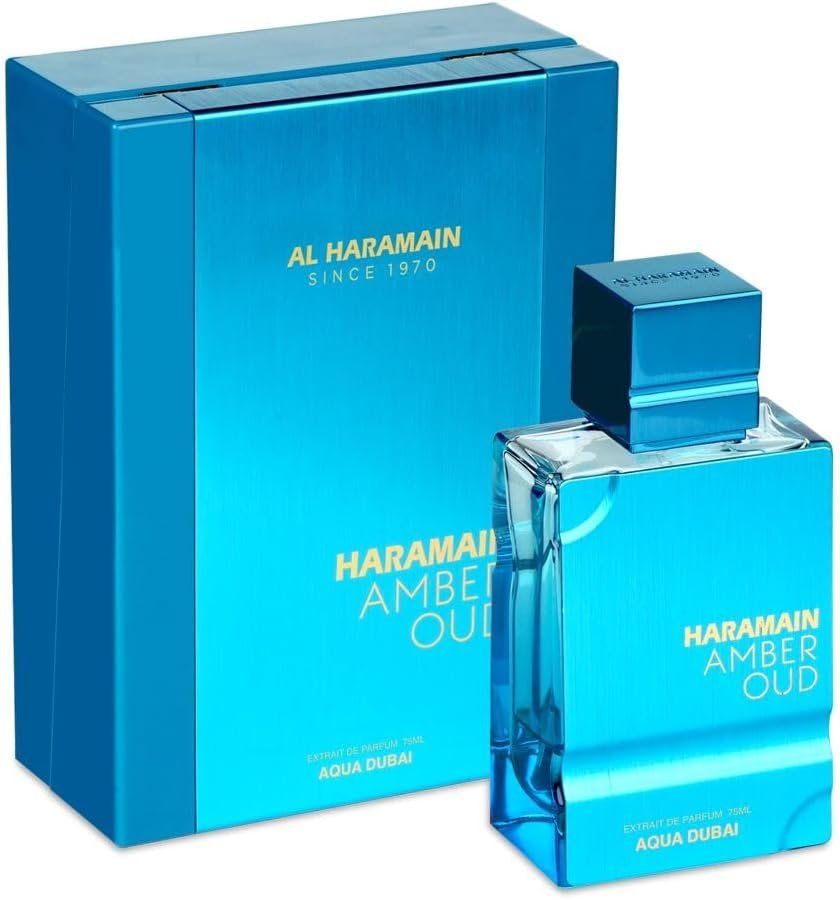 Imagem de Haramain Amber Oud Aqua Dubai 75ml - Extrait de Parfum - fragrância árabe