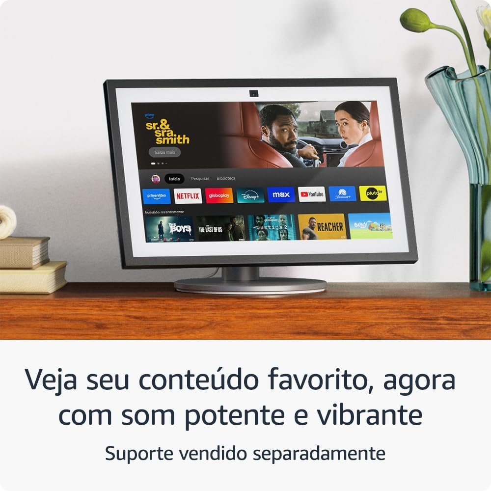 Imagem de Novo Echo Show 15 | Tela inteligente Full HD de 15,6” com Alexa e controle remoto por voz - fragrância árabe