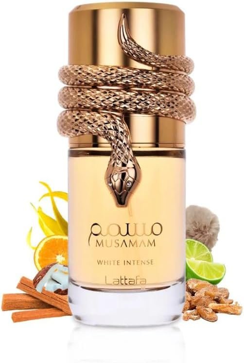 Imagem de Perfume Importado Eau de Parfum Musamam White Intense da Lattafa - fragrância árabe