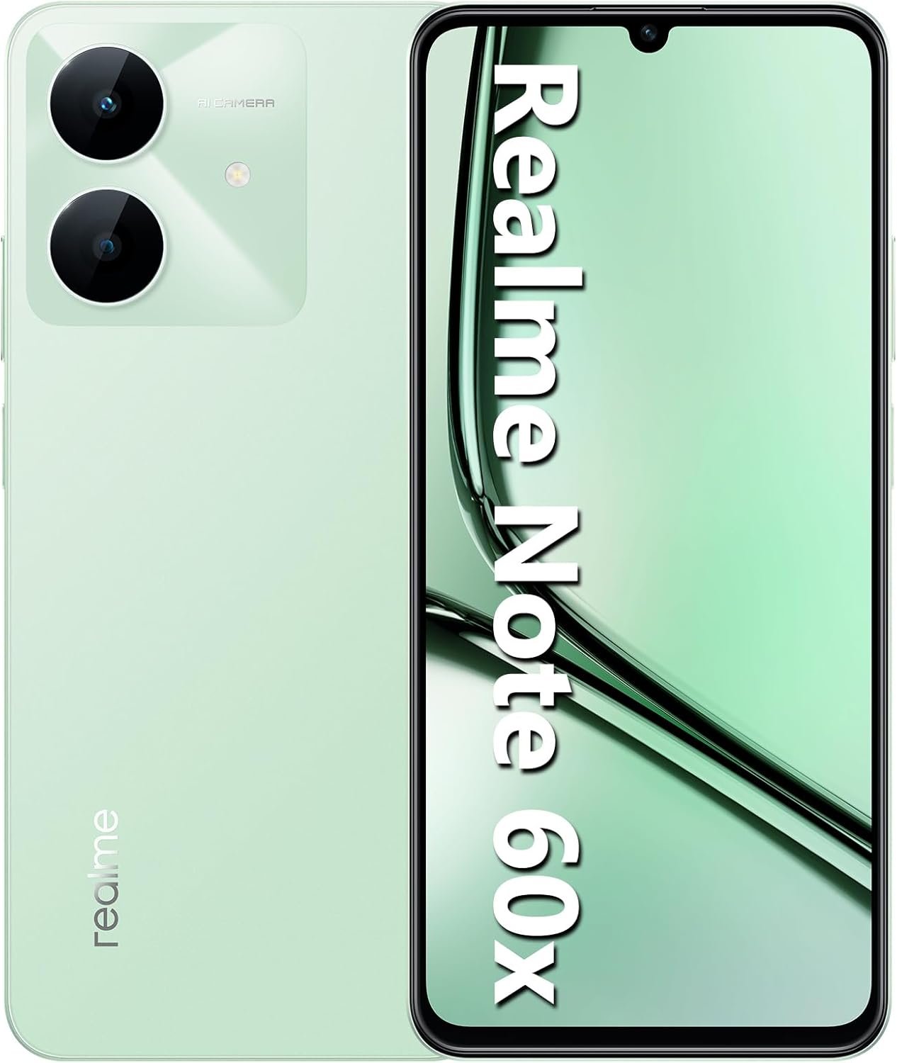 Imagem de Realme Note 60X - 64GB - 3GB RAM - Câmera de 8MP - Bateria de 5000mAh - Verde Wilderness - fragrância árabe