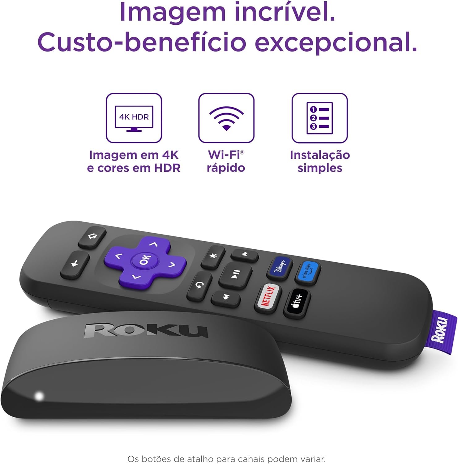 Imagem de Roku Express 4K | Dispositivo de Streaming para TV HD/4K/HDR com Suporte a Alexa, Siri e Google - fragrância árabe