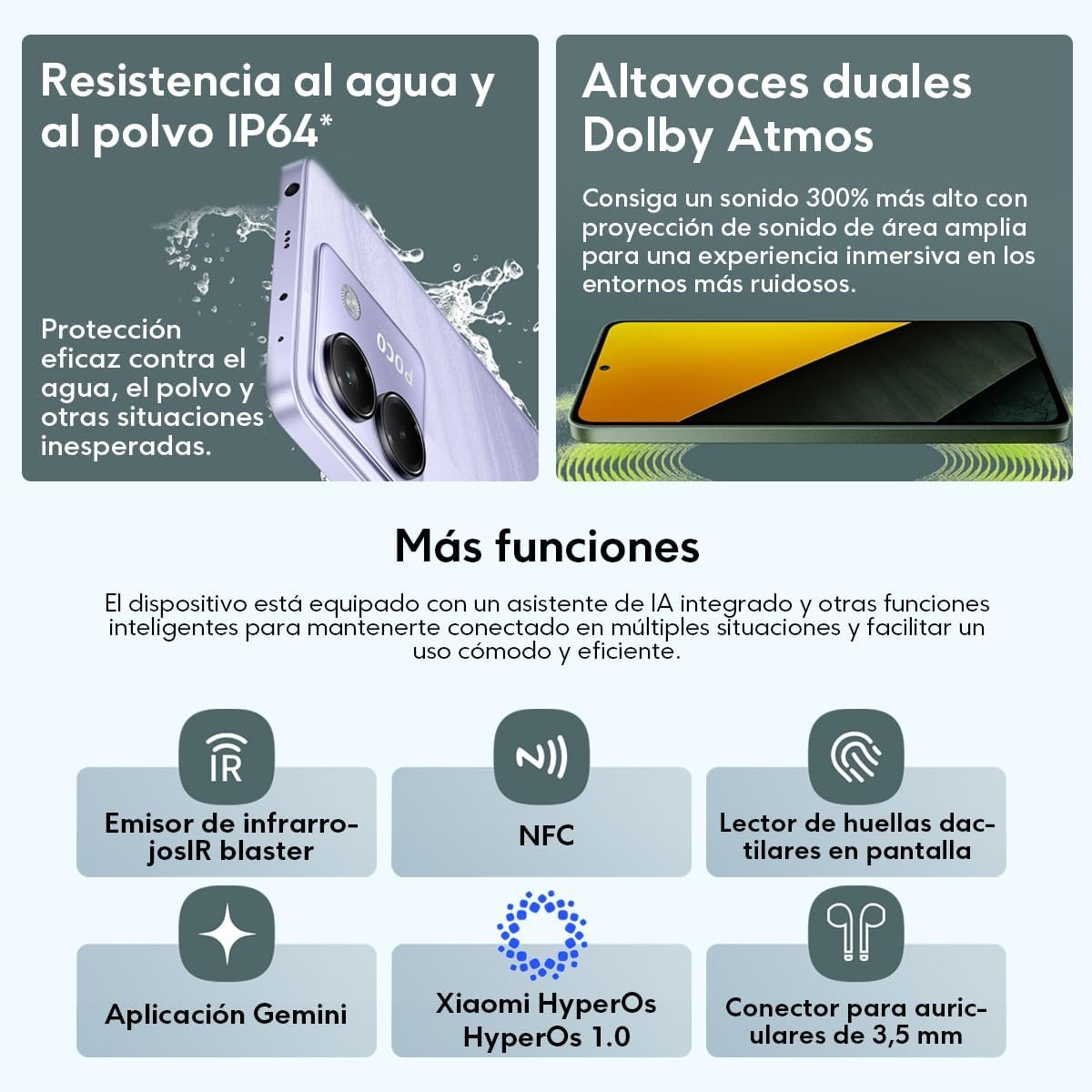 Imagem de Smartphone Xiaomi POCO M7 Pro 5G - 256GB | 8GB/12GB RAM | Processador Dimensity 7025 | Tela AMOLED FHD+ 120Hz | Bateria de 5110mAh com Turbo Charge de 45W (Verde, 8+256GB) - fragrância árabe