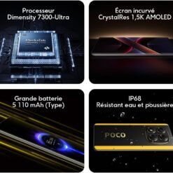 Imagem de Smartphone Xiaomi Poco X7 5G NFC Prata com 8GB de RAM e 256GB de Armazenamento - fragrância árabe