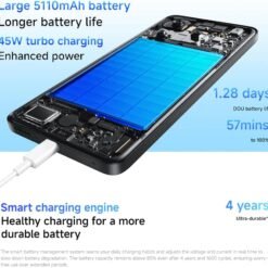 Imagem de Smartphone Xiaomi Redmi Note 14 5G NFC Preto Midnight Black - fragrância árabe