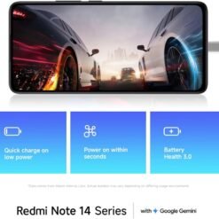 Imagem de Smartphone Xiaomi Redmi Note 14 5G NFC Preto Midnight Black - fragrância árabe