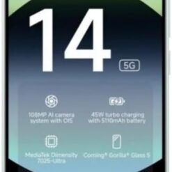 Imagem de Smartphone Xiaomi Redmi Note 14 5G NFC Verde Coral com 8GB de RAM e 256GB de Armazenamento - fragrância árabe